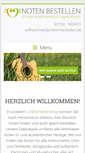 Mobile Screenshot of noten-bestellen.de
