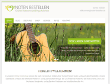 Tablet Screenshot of noten-bestellen.de